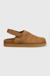 Сандалі Tommy Hilfiger WARM HILFIGER MULE SANDAL чоловічі колір коричневий FM0FM04773 Сандалі Tommy Hilfiger WARM HILFIGER MULE SANDAL чоловічі колір коричневий FM0FM04773