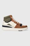 Кросівки Tommy Hilfiger TH BASKET BETTER MIDCUT LTH MIX колір коричневий FM0FM04793 Кросівки Tommy Hilfiger TH BASKET BETTER MIDCUT LTH MIX колір коричневий FM0FM04793