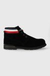 Замшеві кросівки Tommy Hilfiger CORE HILFIGER SUEDE BOOT чоловічі колір чорний FM0FM04800 Замшеві кросівки Tommy Hilfiger CORE HILFIGER SUEDE BOOT чоловічі колір чорний FM0FM04800
