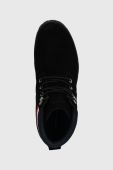 Замшеві кросівки Tommy Hilfiger CORE HILFIGER SUEDE BOOT чоловічі колір чорний FM0FM04800 Замшеві кросівки Tommy Hilfiger CORE HILFIGER SUEDE BOOT чоловічі колір чорний FM0FM04800