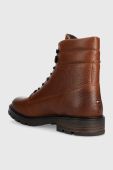 Шкіряні черевики Tommy Hilfiger WARM PADDED HILFIGER LTH BOOT чоловічі колір коричневий FM0FM04802