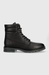 Шкіряні черевики Tommy Hilfiger WARM PADDED HILFIGER LTH BOOT чоловічі колір чорний FM0FM04802 Шкіряні черевики Tommy Hilfiger WARM PADDED HILFIGER LTH BOOT чоловічі колір чорний FM0FM04802