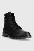 Шкіряні черевики Tommy Hilfiger WARM PADDED HILFIGER LTH BOOT чоловічі колір чорний FM0FM04802 Шкіряні черевики Tommy Hilfiger WARM PADDED HILFIGER LTH BOOT чоловічі колір чорний FM0FM04802