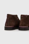 Замшеві кросівки Tommy Hilfiger CORE RWB HILFIGER SUEDE L BOOT чоловічі колір коричневий FM0FM04805