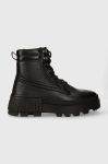 Шкіряні черевики Tommy Hilfiger TH ELEVATED CHUNKY W LTH BOOT чоловічі колір чорний FM0FM04808 Шкіряні черевики Tommy Hilfiger TH ELEVATED CHUNKY W LTH BOOT чоловічі колір чорний FM0FM04808