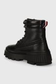 Шкіряні черевики Tommy Hilfiger TH ELEVATED CHUNKY W LTH BOOT чоловічі колір чорний FM0FM04808 Шкіряні черевики Tommy Hilfiger TH ELEVATED CHUNKY W LTH BOOT чоловічі колір чорний FM0FM04808