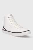 Шкіряні кеди Tommy Hilfiger TH HI VULC CORE LTH чоловічі колір білий FM0FM04816