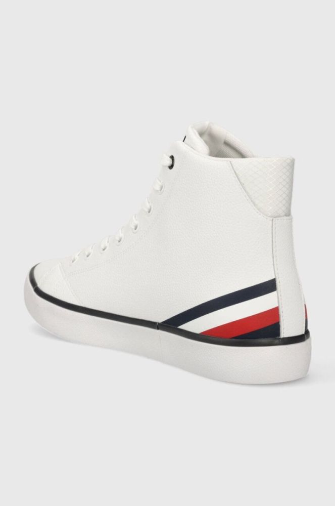 Шкіряні кеди Tommy Hilfiger TH HI VULC CORE LTH чоловічі колір білий FM0FM04816 фото 3