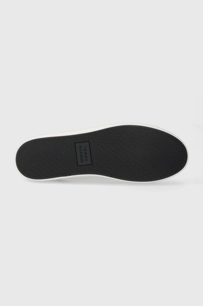 Шкіряні кеди Tommy Hilfiger TH HI VULC CORE LTH чоловічі колір білий FM0FM04816 фото 5