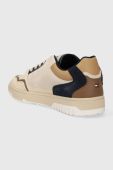 Замшеві кросівки Tommy Hilfiger TH BASKET BETTER SUEDE MIX колір бежевий FM0FM04822