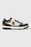 Замшеві кросівки Tommy Hilfiger TH BASKET BETTER SUEDE MIX колір синій FM0FM04822 Замшеві кросівки Tommy Hilfiger TH BASKET BETTER SUEDE MIX колір синій FM0FM04822