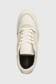 Шкіряні кросівки Tommy Hilfiger TH BASKET BEST LTH NUBUCK колір білий FM0FM04823