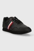 Кросівки Tommy Hilfiger CORE LO RUNNER PU LTH колір чорний FM0FM04834