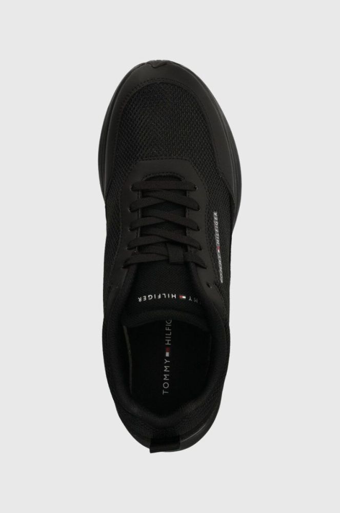 Кросівки Tommy Hilfiger LIGHTWEIGHT PREMIUM KNIT STRIPES колір чорний FM0FM04836 фото 4