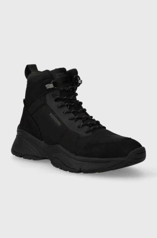 Кросівки Tommy Hilfiger OUTDOOR SNK BOOT LTH CORDURA колір чорний FM0FM04838 фото 2
