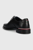 Шкіряні туфлі Tommy Hilfiger CORE RWB HILFIGER LTH SHOE чоловічі колір чорний FM0FM04867
