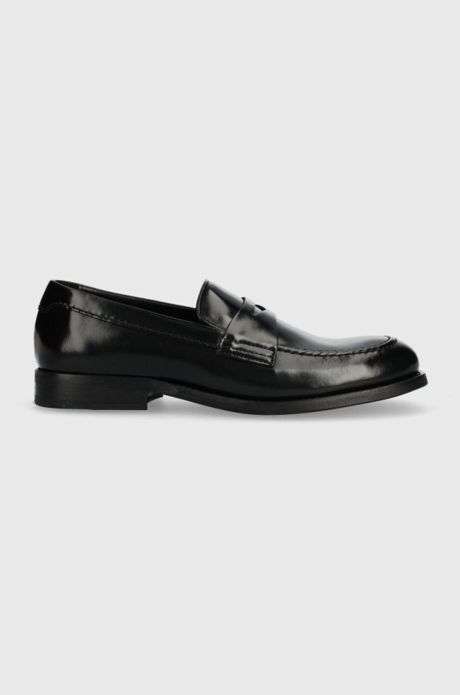 Шкіряні мокасини Tommy Hilfiger HILFIGER THUNIT PATENT LOAFER чоловічі колір чорний FM0FM04900