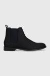 Замшеві черевики Tommy Hilfiger CASUAL HILFIGER NUBUCK CHELSEA чоловічі колір синій FM0FM05033 Замшеві черевики Tommy Hilfiger CASUAL HILFIGER NUBUCK CHELSEA чоловічі колір синій FM0FM05033