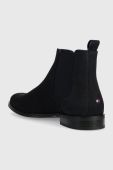 Замшеві черевики Tommy Hilfiger CASUAL HILFIGER NUBUCK CHELSEA чоловічі колір синій FM0FM05033 Замшеві черевики Tommy Hilfiger CASUAL HILFIGER NUBUCK CHELSEA чоловічі колір синій FM0FM05033