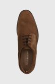 Замшеві туфлі Tommy Hilfiger CASUAL HILFIGER SUEDE SHOE чоловічі колір коричневий FM0FM05039