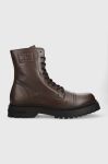 Шкіряні черевики Tommy Jeans TJM CASUAL BOOT чоловічі колір коричневий EM0EM01244 Шкіряні черевики Tommy Jeans TJM CASUAL BOOT чоловічі колір коричневий EM0EM01244