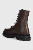 Шкіряні черевики Tommy Jeans TJM CASUAL BOOT чоловічі колір коричневий EM0EM01244