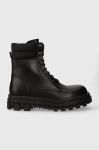 Шкіряні черевики Tommy Jeans TJM ELEVATED OUTSOLE BOOT чоловічі колір чорний EM0EM01251 Шкіряні черевики Tommy Jeans TJM ELEVATED OUTSOLE BOOT чоловічі колір чорний EM0EM01251