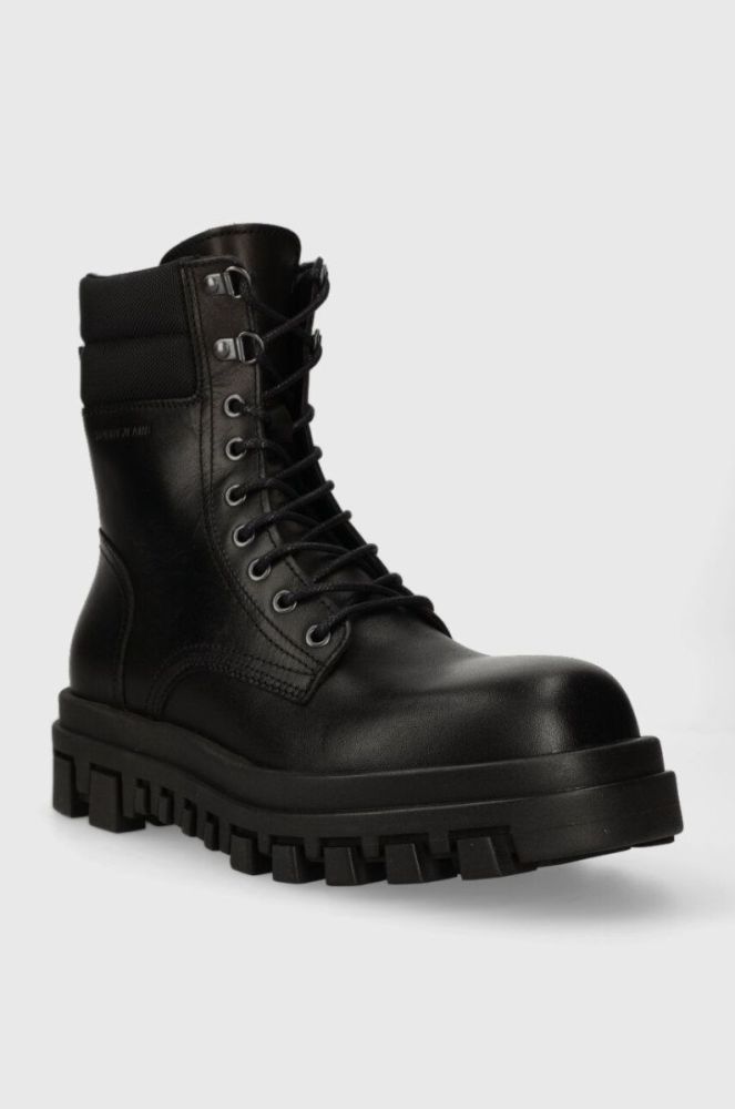 Шкіряні черевики Tommy Jeans TJM ELEVATED OUTSOLE BOOT чоловічі колір чорний EM0EM01251 фото 2