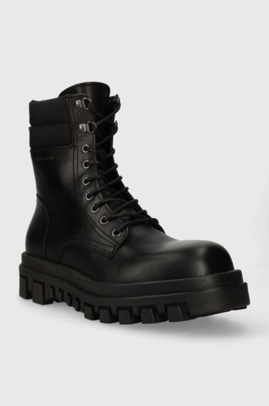 Шкіряні черевики Tommy Jeans TJM ELEVATED OUTSOLE BOOT чоловічі колір чорний EM0EM01251 фото 2