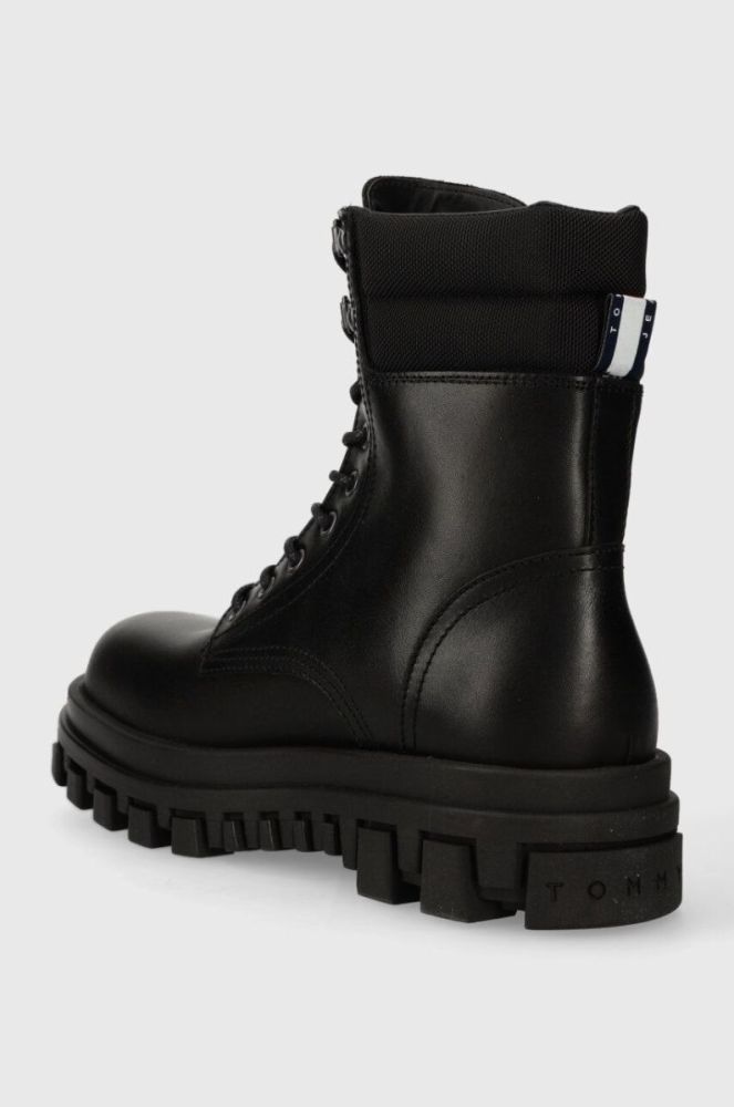 Шкіряні черевики Tommy Jeans TJM ELEVATED OUTSOLE BOOT чоловічі колір чорний EM0EM01251 фото 3