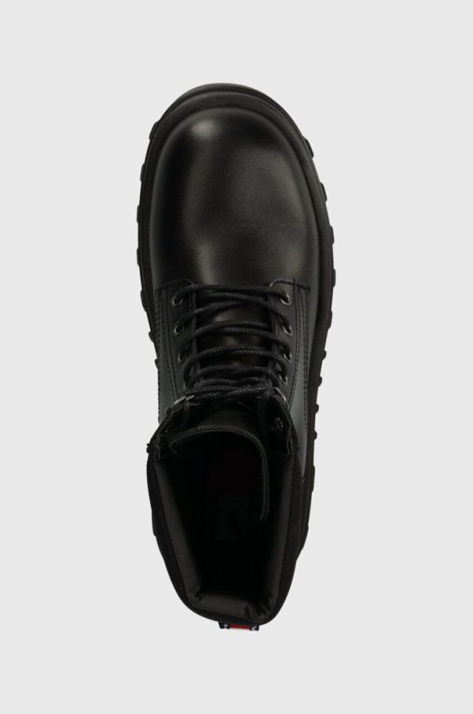 Шкіряні черевики Tommy Jeans TJM ELEVATED OUTSOLE BOOT чоловічі колір чорний EM0EM01251 фото 4