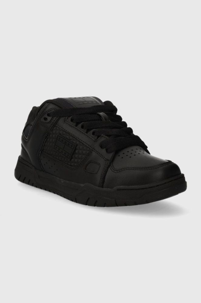 Кросівки Tommy Jeans TJM LEATHER SKATER TONGUE колір чорний EM0EM01260 фото 2