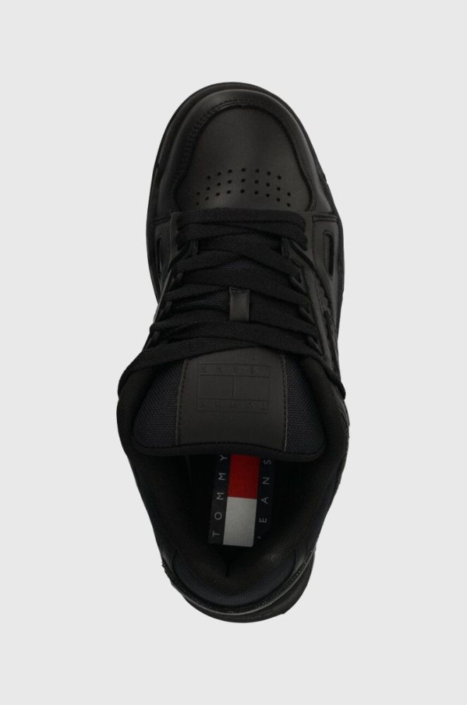 Кросівки Tommy Jeans TJM LEATHER SKATER TONGUE колір чорний EM0EM01260 фото 4