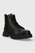 Шкіряні черевики Tommy Jeans TJM WARM LINING BOOT чоловічі колір чорний EM0EM01274 Шкіряні черевики Tommy Jeans TJM WARM LINING BOOT чоловічі колір чорний EM0EM01274