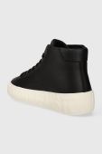 Шкіряні кросівки Tommy Jeans TJM LEATHER OUTSOLE MID колір чорний EM0EM01330