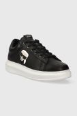 Шкіряні кросівки Karl Lagerfeld KAPRI MENS KC колір чорний KL52562