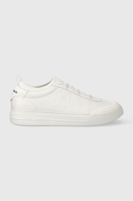 Шкіряні кросівки Karl Lagerfeld T/KAP KC колір білий KL51423