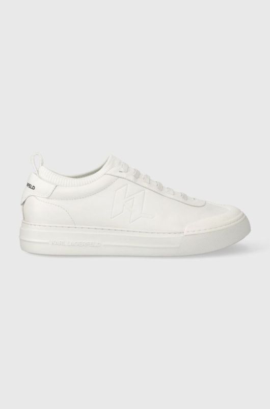 Шкіряні кросівки Karl Lagerfeld T/KAP KC колір білий KL51423