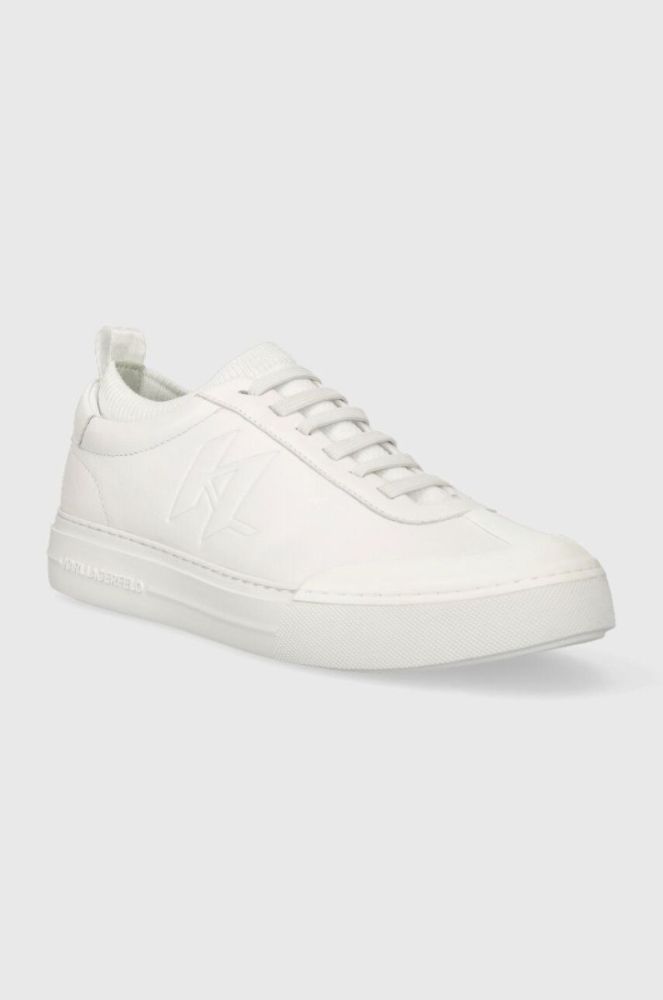 Шкіряні кросівки Karl Lagerfeld T/KAP KC колір білий KL51423 фото 2