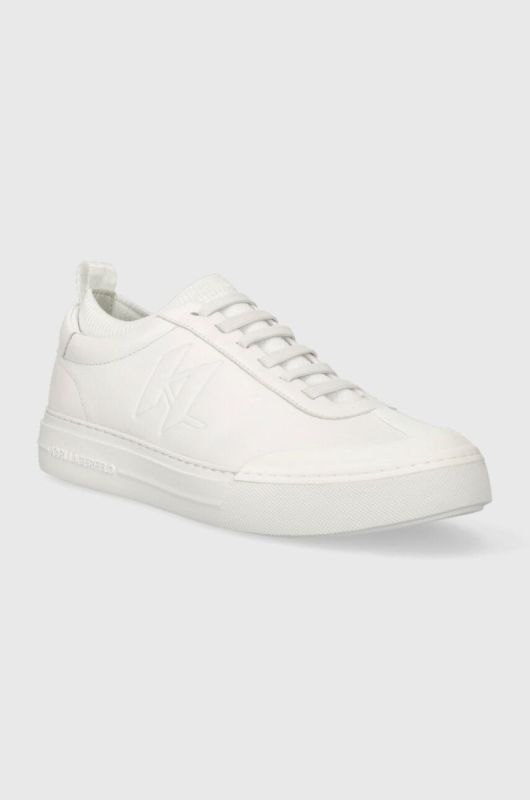 Шкіряні кросівки Karl Lagerfeld T/KAP KC колір білий KL51423 фото 2