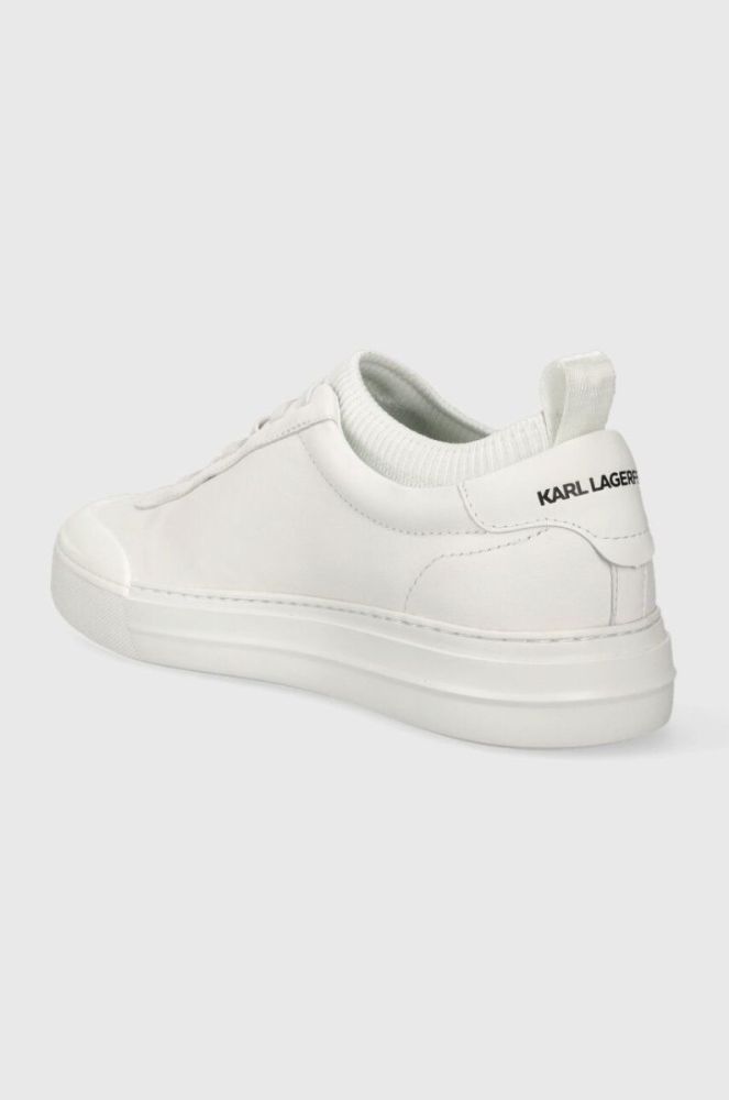 Шкіряні кросівки Karl Lagerfeld T/KAP KC колір білий KL51423 фото 3