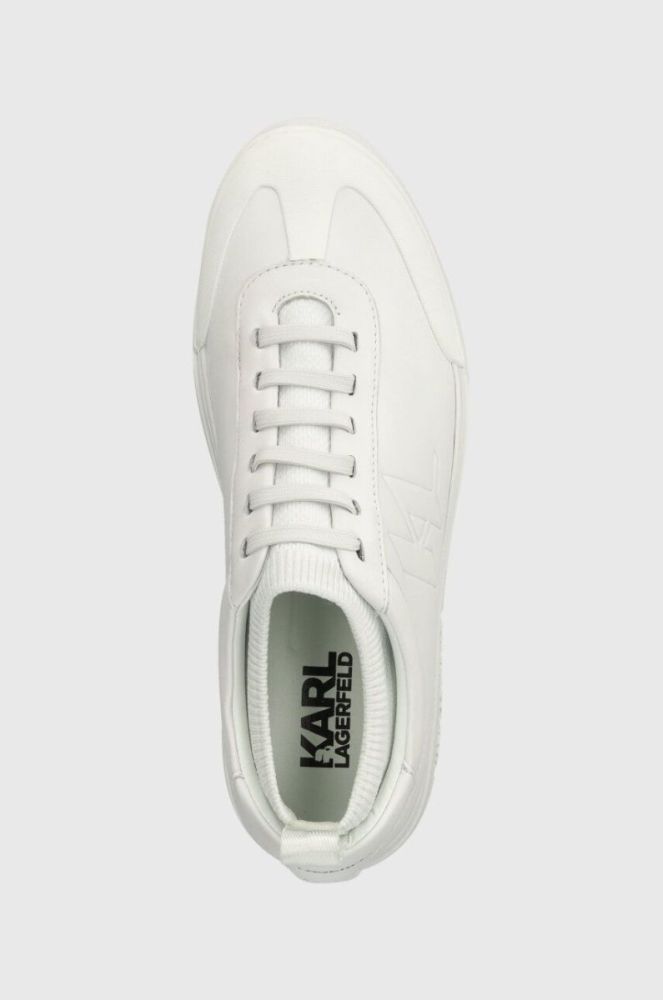 Шкіряні кросівки Karl Lagerfeld T/KAP KC колір білий KL51423 фото 4