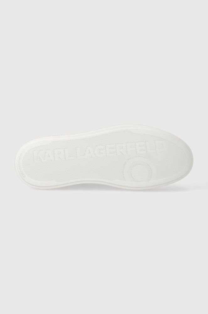 Шкіряні кросівки Karl Lagerfeld T/KAP KC колір білий KL51423 фото 5