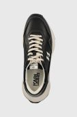 Шкіряні кросівки Karl Lagerfeld LUX FINESSE колір чорний KL53165C