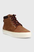 Шкіряні кросівки Pepe Jeans YOGI BOOT колір коричневий PMS30998