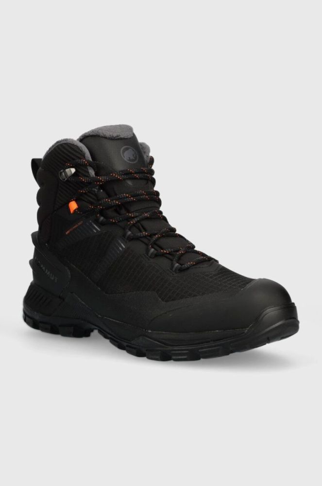 Черевики Mammut Blackfin III Mid DT чоловічі колір чорний злегка утеплена фото 2