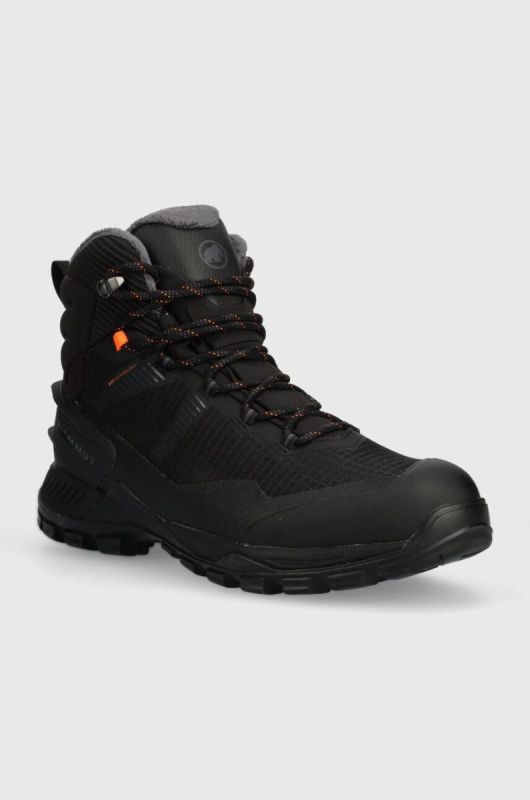 Черевики Mammut Blackfin III Mid DT чоловічі колір чорний злегка утеплена фото 2