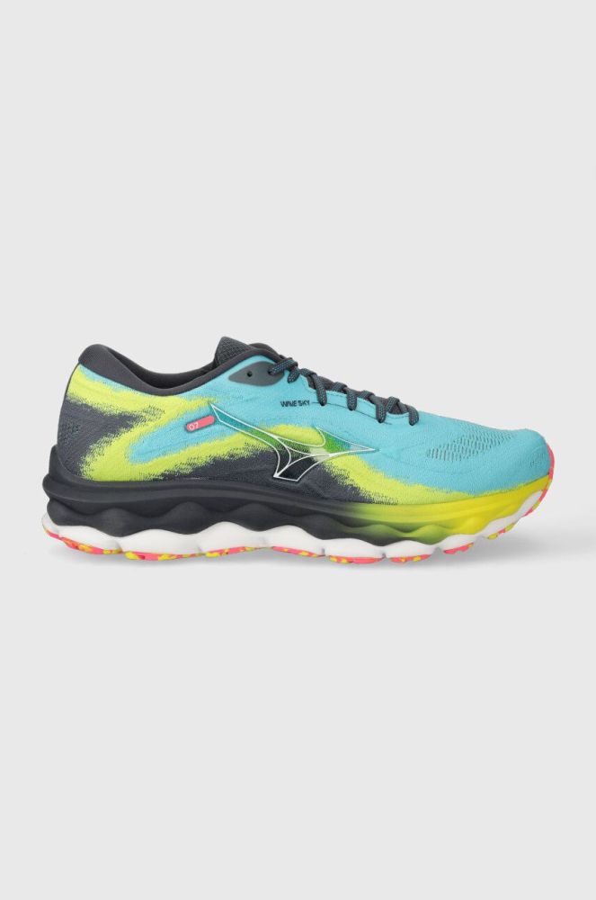 Бігові кросівки Mizuno Wave Sky 7 колір блакитний