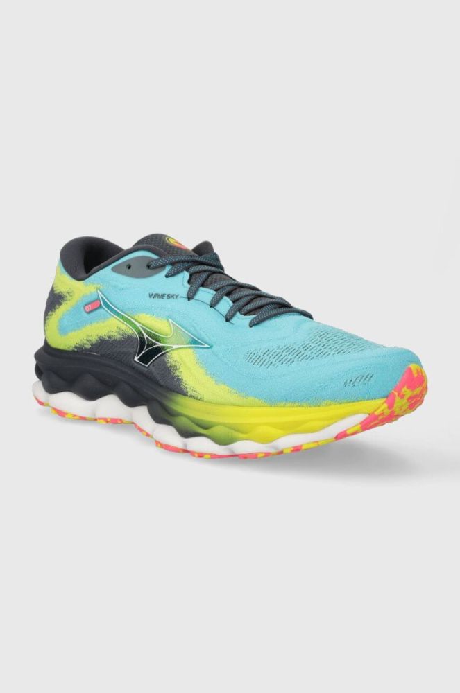 Бігові кросівки Mizuno Wave Sky 7 колір блакитний фото 2