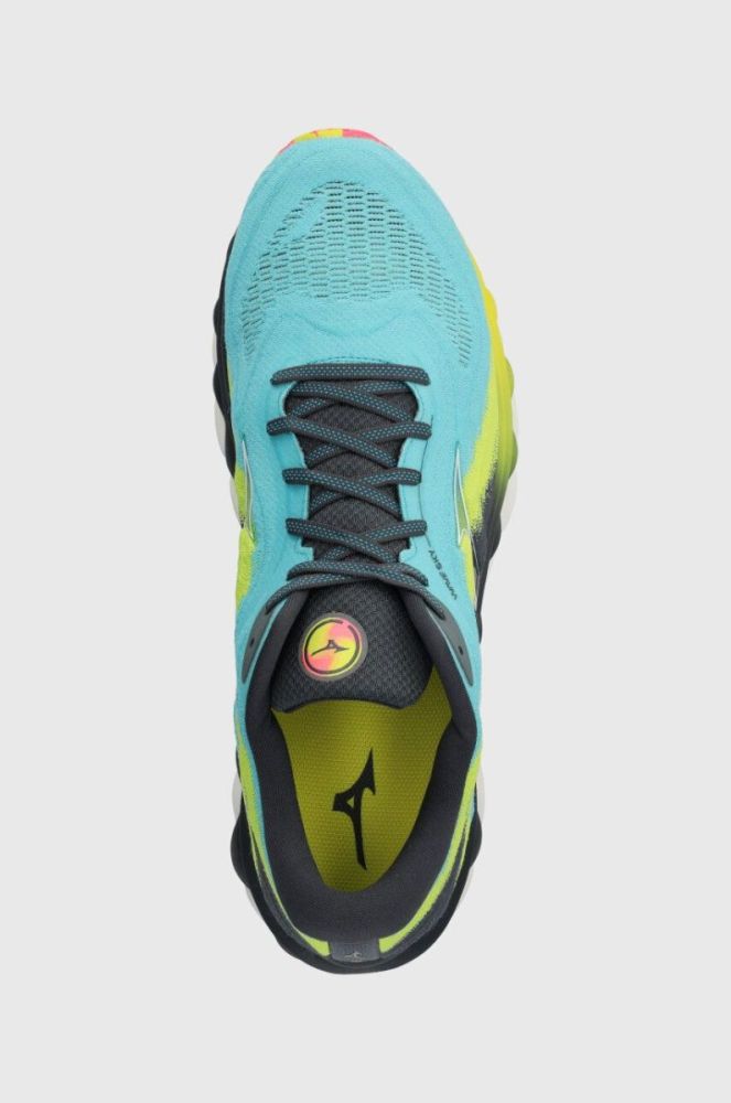 Бігові кросівки Mizuno Wave Sky 7 колір блакитний фото 4